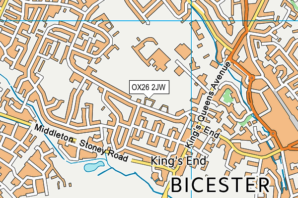 OX26 2JW map - OS VectorMap District (Ordnance Survey)