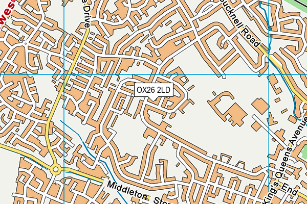 OX26 2LD map - OS VectorMap District (Ordnance Survey)