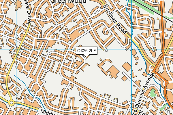 OX26 2LF map - OS VectorMap District (Ordnance Survey)