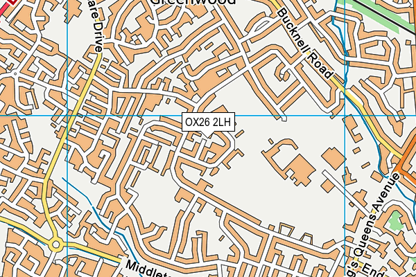 OX26 2LH map - OS VectorMap District (Ordnance Survey)