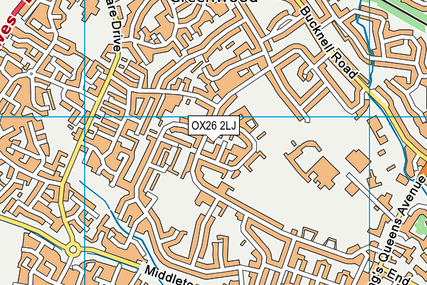 OX26 2LJ map - OS VectorMap District (Ordnance Survey)