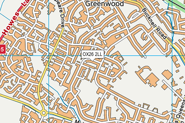 OX26 2LL map - OS VectorMap District (Ordnance Survey)