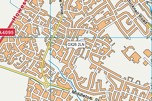 OX26 2LN map - OS VectorMap District (Ordnance Survey)