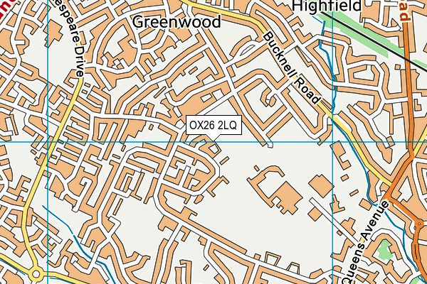 OX26 2LQ map - OS VectorMap District (Ordnance Survey)