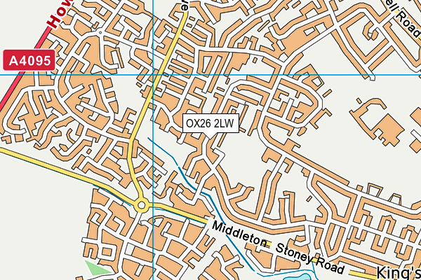 OX26 2LW map - OS VectorMap District (Ordnance Survey)