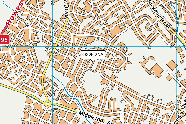 OX26 2NA map - OS VectorMap District (Ordnance Survey)