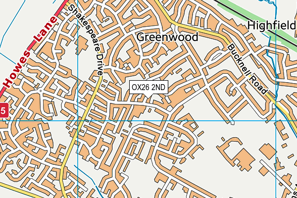 OX26 2ND map - OS VectorMap District (Ordnance Survey)