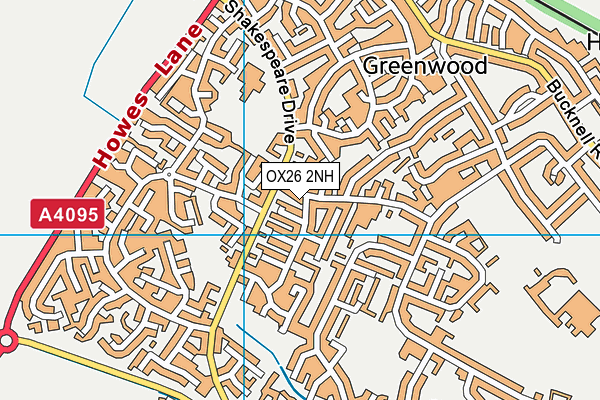 OX26 2NH map - OS VectorMap District (Ordnance Survey)