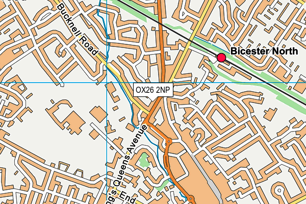 OX26 2NP map - OS VectorMap District (Ordnance Survey)