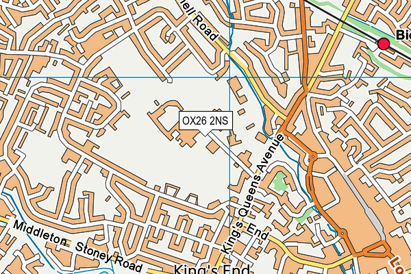 The Bicester School map (OX26 2NS) - OS VectorMap District (Ordnance Survey)