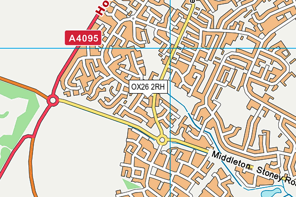 OX26 2RH map - OS VectorMap District (Ordnance Survey)