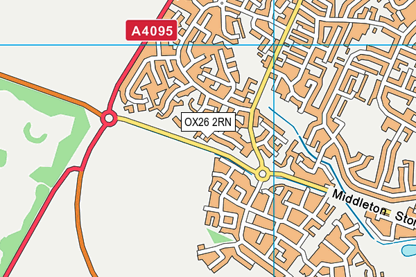 OX26 2RN map - OS VectorMap District (Ordnance Survey)