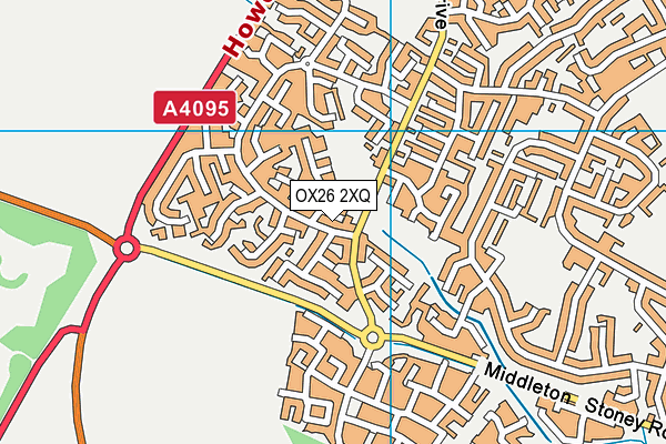 OX26 2XQ map - OS VectorMap District (Ordnance Survey)
