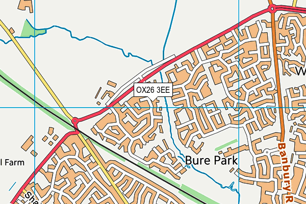 OX26 3EE map - OS VectorMap District (Ordnance Survey)