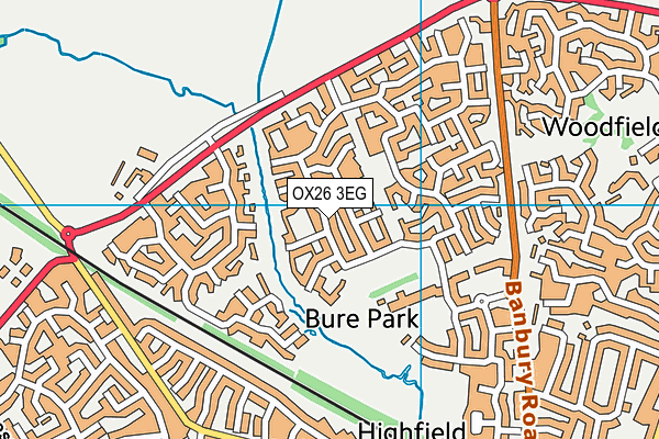 OX26 3EG map - OS VectorMap District (Ordnance Survey)