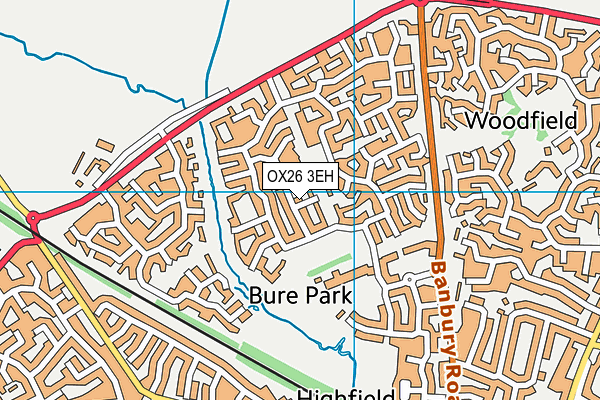 OX26 3EH map - OS VectorMap District (Ordnance Survey)