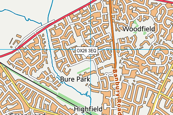 OX26 3EQ map - OS VectorMap District (Ordnance Survey)