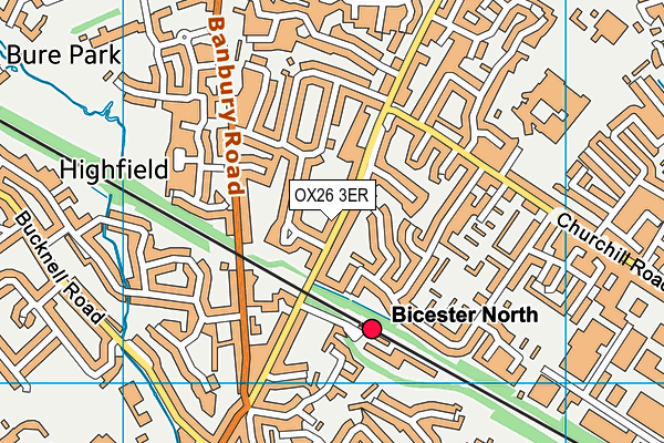 OX26 3ER map - OS VectorMap District (Ordnance Survey)