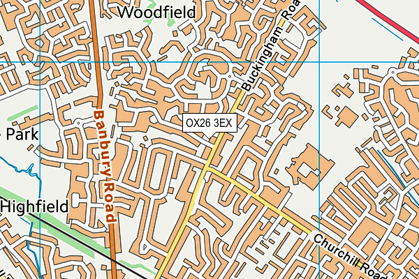 OX26 3EX map - OS VectorMap District (Ordnance Survey)