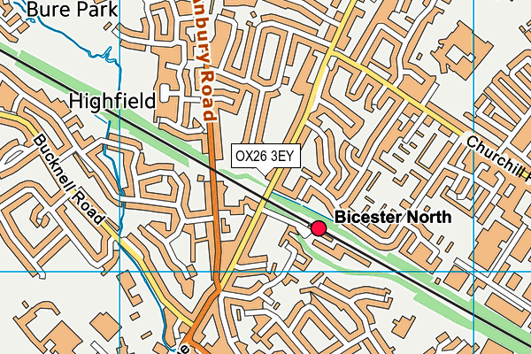 OX26 3EY map - OS VectorMap District (Ordnance Survey)