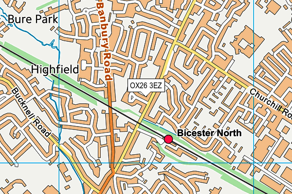 OX26 3EZ map - OS VectorMap District (Ordnance Survey)