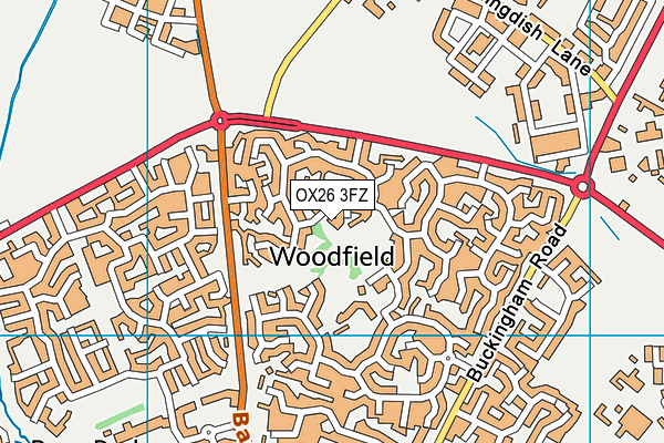 OX26 3FZ map - OS VectorMap District (Ordnance Survey)