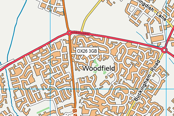 OX26 3GB map - OS VectorMap District (Ordnance Survey)