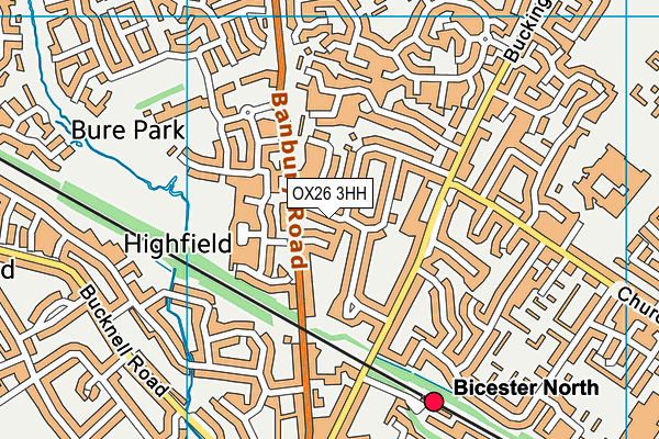 OX26 3HH map - OS VectorMap District (Ordnance Survey)