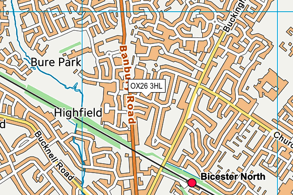 OX26 3HL map - OS VectorMap District (Ordnance Survey)