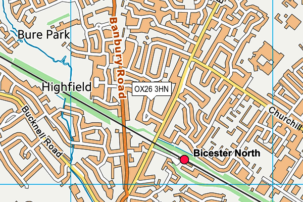 OX26 3HN map - OS VectorMap District (Ordnance Survey)