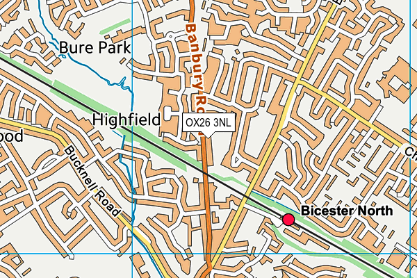 OX26 3NL map - OS VectorMap District (Ordnance Survey)