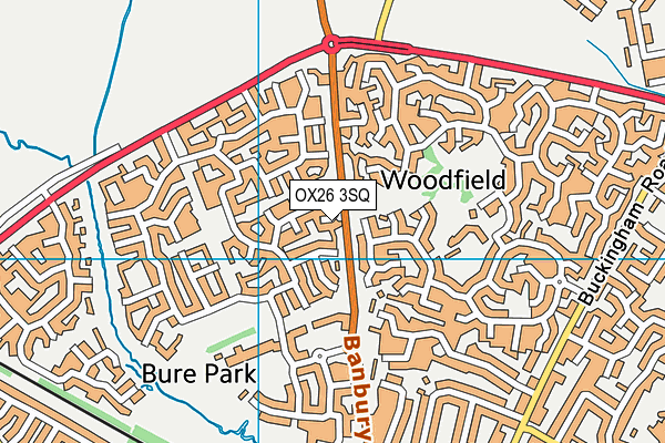 OX26 3SQ map - OS VectorMap District (Ordnance Survey)