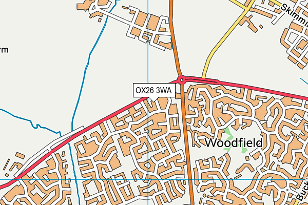 OX26 3WA map - OS VectorMap District (Ordnance Survey)