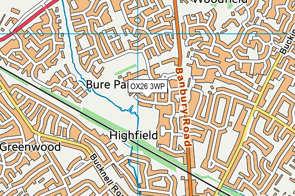 OX26 3WP map - OS VectorMap District (Ordnance Survey)