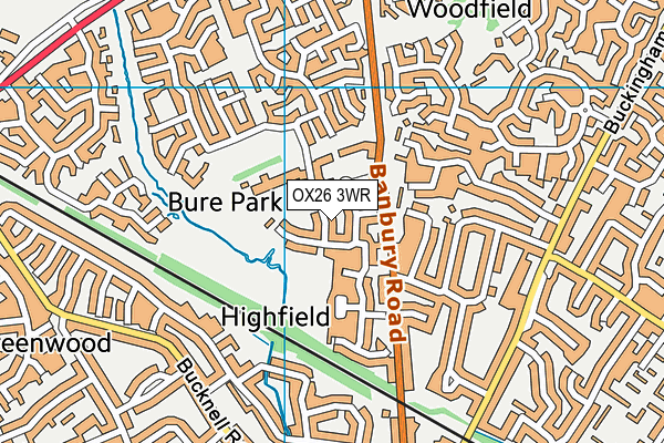 OX26 3WR map - OS VectorMap District (Ordnance Survey)