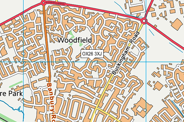 OX26 3XJ map - OS VectorMap District (Ordnance Survey)