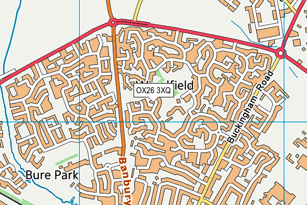 OX26 3XQ map - OS VectorMap District (Ordnance Survey)