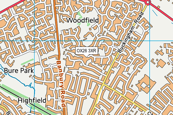 OX26 3XR map - OS VectorMap District (Ordnance Survey)