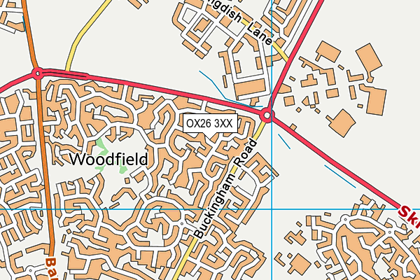OX26 3XX map - OS VectorMap District (Ordnance Survey)