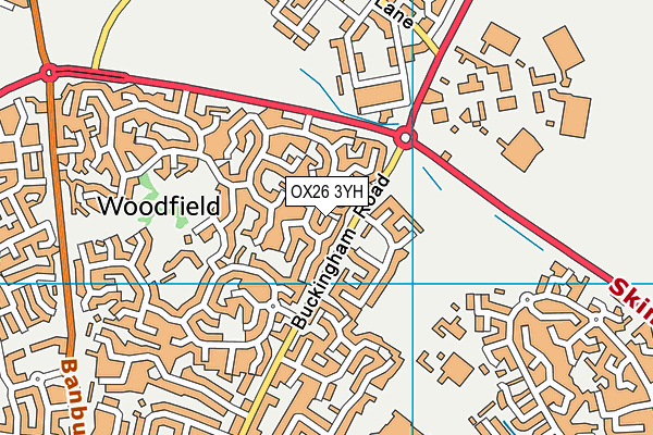 OX26 3YH map - OS VectorMap District (Ordnance Survey)