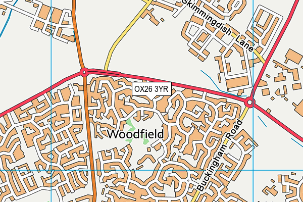 OX26 3YR map - OS VectorMap District (Ordnance Survey)