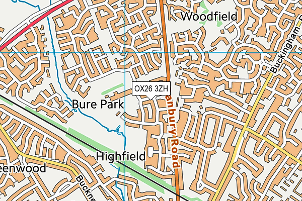 OX26 3ZH map - OS VectorMap District (Ordnance Survey)