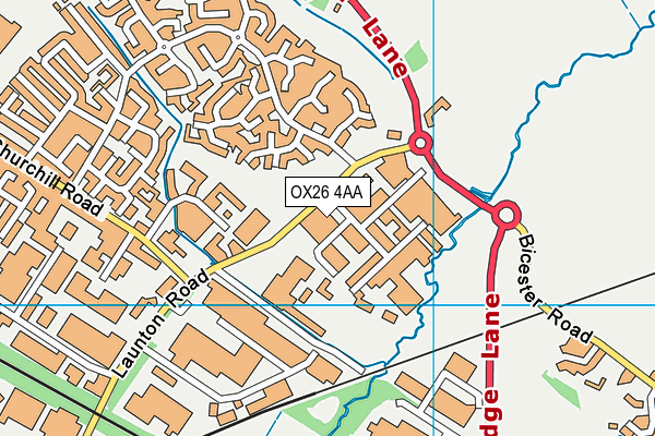 OX26 4AA map - OS VectorMap District (Ordnance Survey)