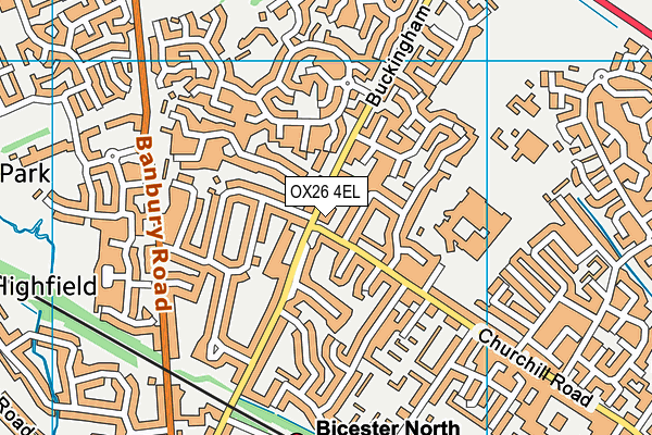 OX26 4EL map - OS VectorMap District (Ordnance Survey)