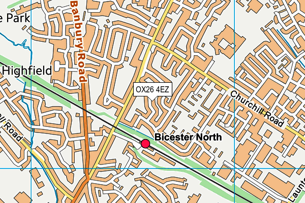 OX26 4EZ map - OS VectorMap District (Ordnance Survey)