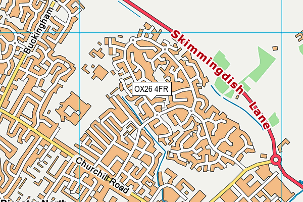 OX26 4FR map - OS VectorMap District (Ordnance Survey)