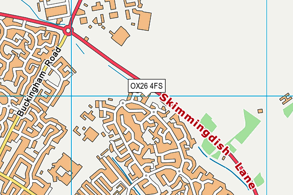 OX26 4FS map - OS VectorMap District (Ordnance Survey)