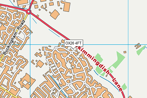 OX26 4FT map - OS VectorMap District (Ordnance Survey)