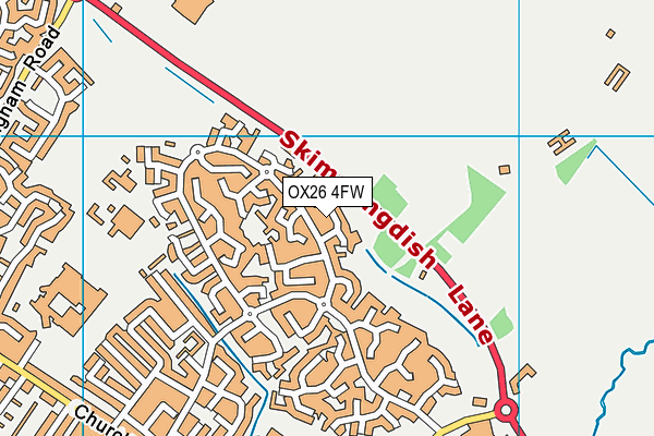 OX26 4FW map - OS VectorMap District (Ordnance Survey)