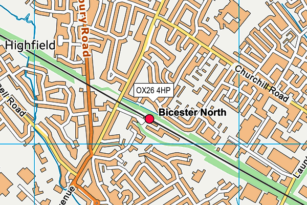 OX26 4HP map - OS VectorMap District (Ordnance Survey)